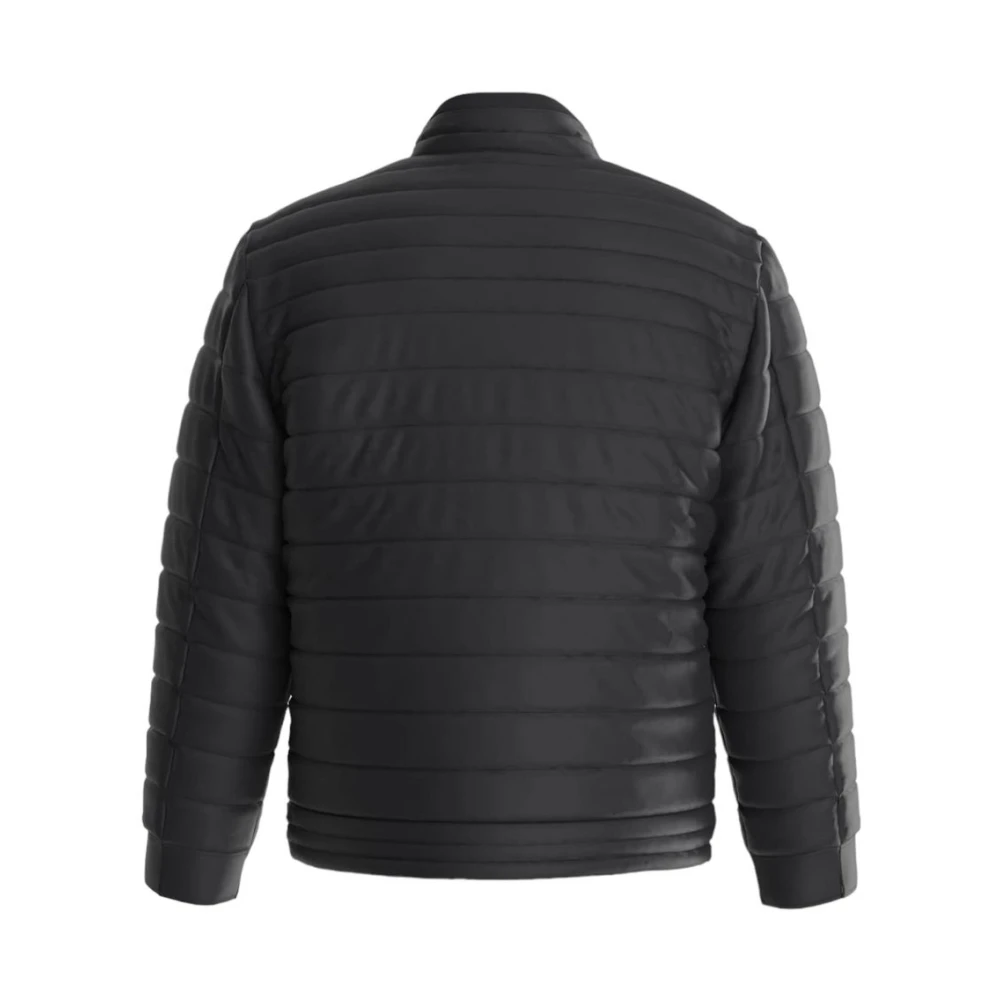 Guess Nep Leren Jas Black Heren