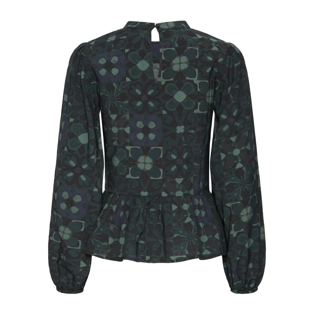Ichi Green Blouses, Female, Xl, Ihgilea Ls Bluser