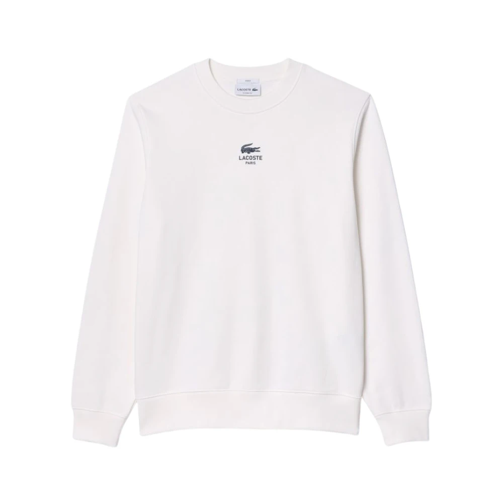 Lacoste Urban Sweatshirt med Krokodiltryck White, Herr