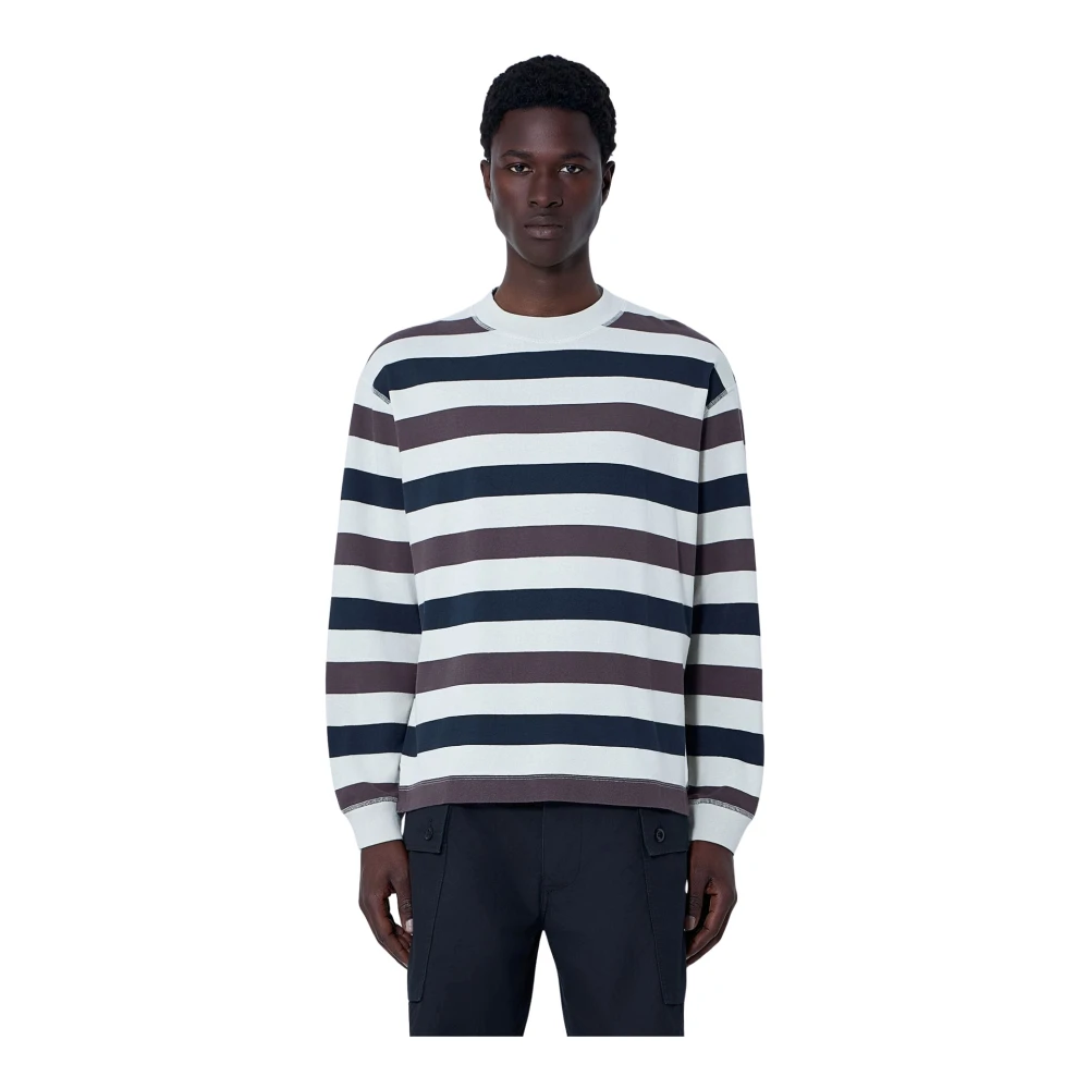 Margaret Howell Uomo Multicolor - Felpa Girocollo A Righe - Sweatshirts & Hoodies - E - S