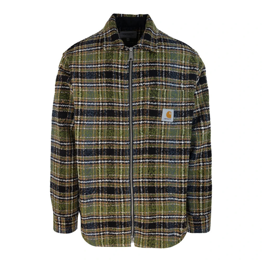 Carhartt WIP Bouclé Twill Overshirt met Kent Kraag Yellow Heren