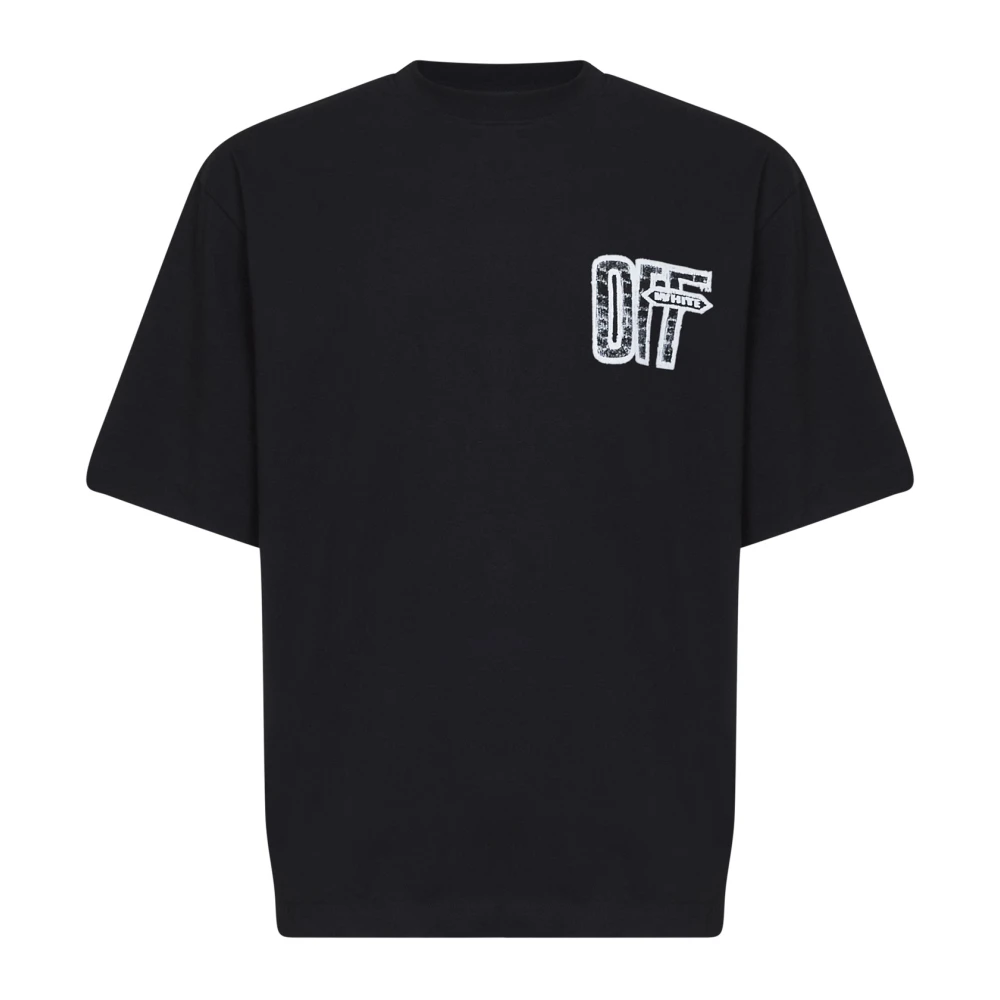 Off White Uomo Nero Top, 2XL, New,