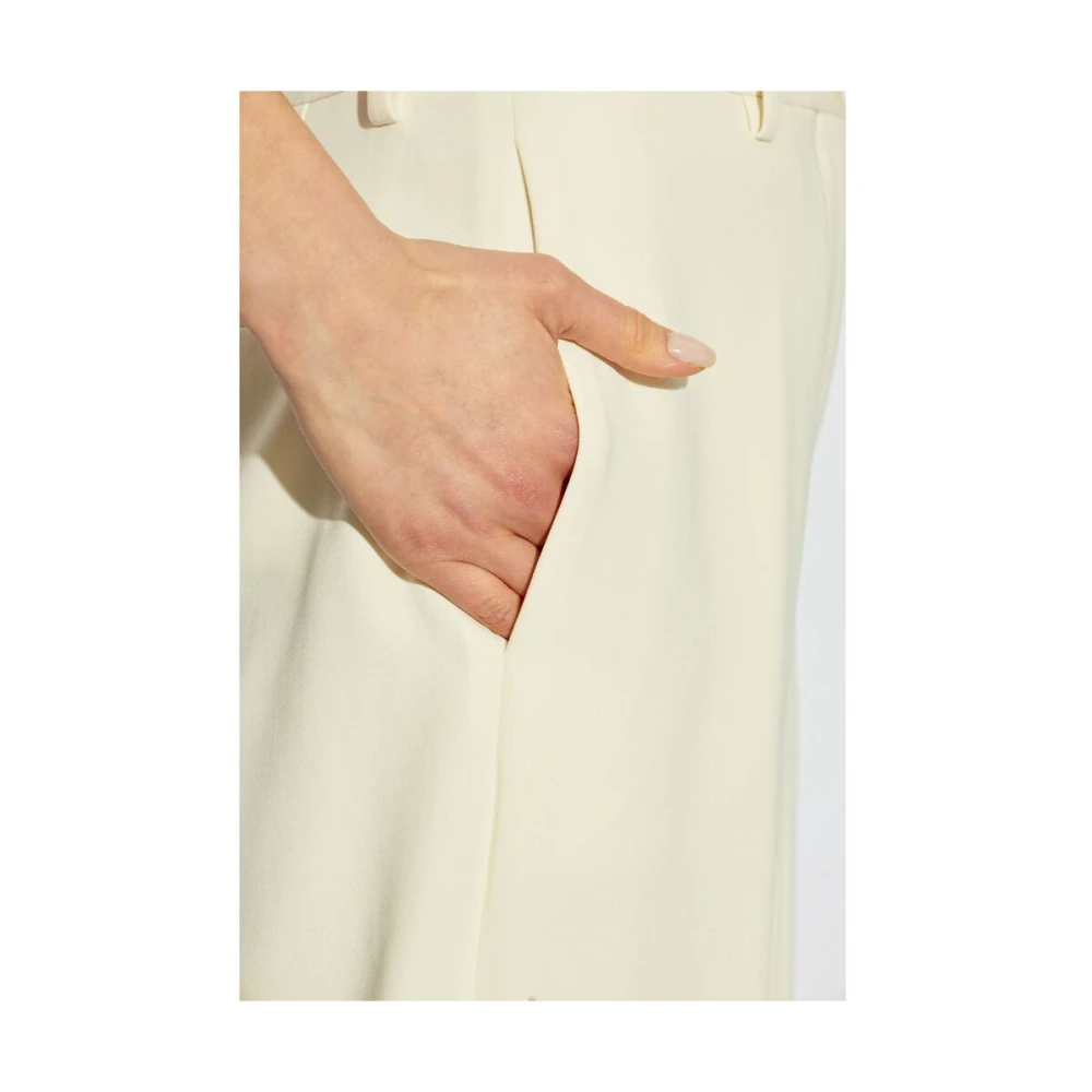Theory Off-White Plooibroek Beige Dames