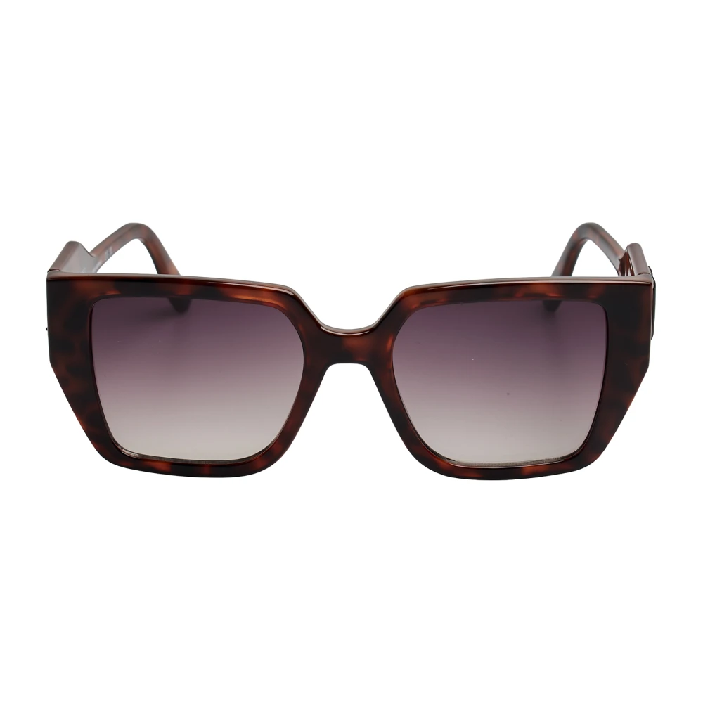 Karl Lagerfeld Women's Brown Rectangular Sunglasses - Sunglasses - One Size - Accessories