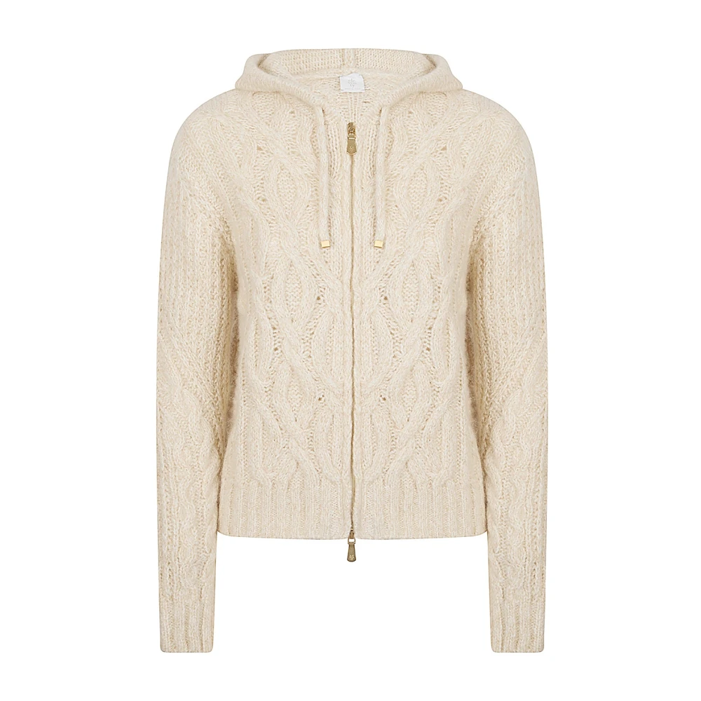 Eleventy Beige Maglia Full Zip