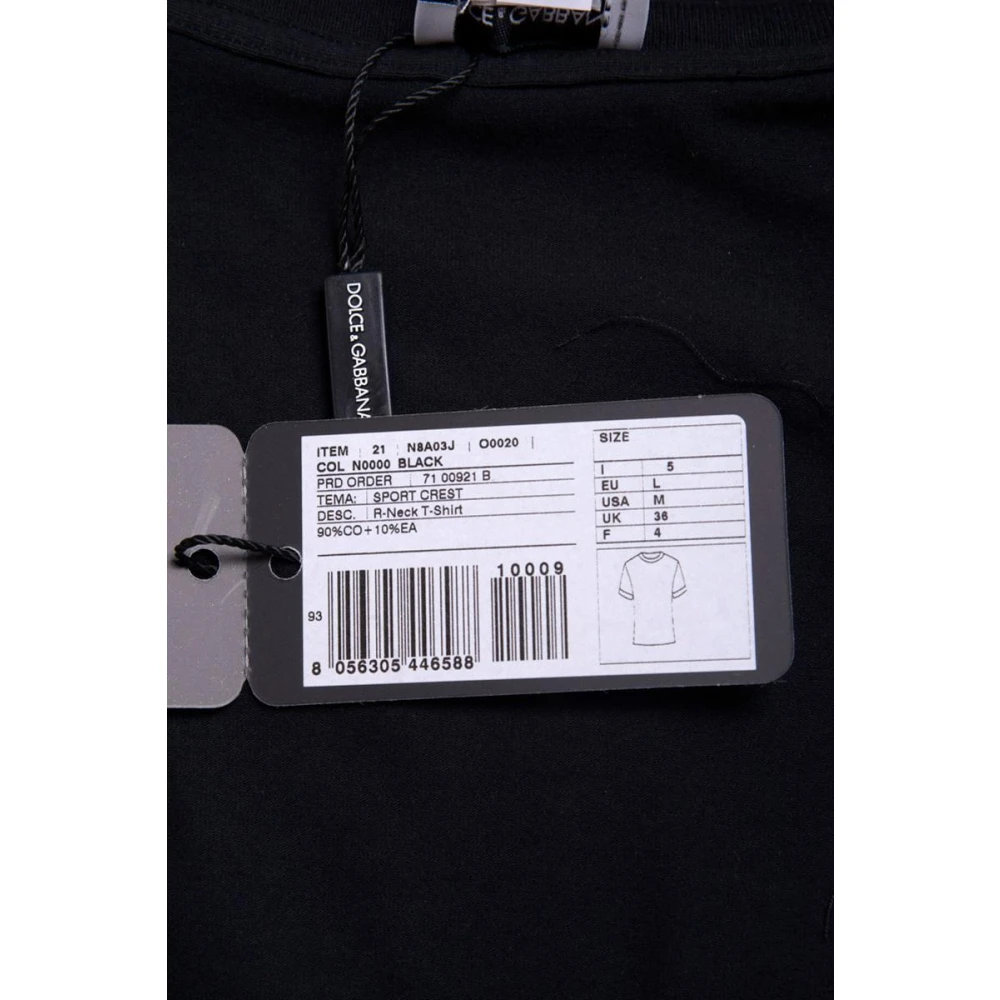 Dolce & Gabbana Sport Crest T-Shirt Sweatshirt Black Heren