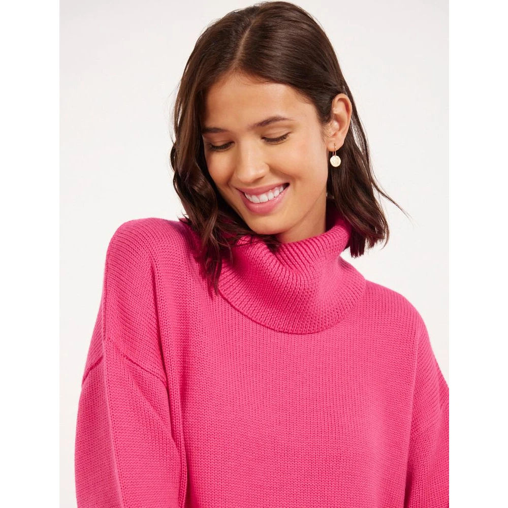 Ines De La Fressange Paris Stefania roze wollen trui Pink Dames