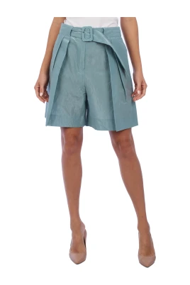 Strukturerade höga shorts