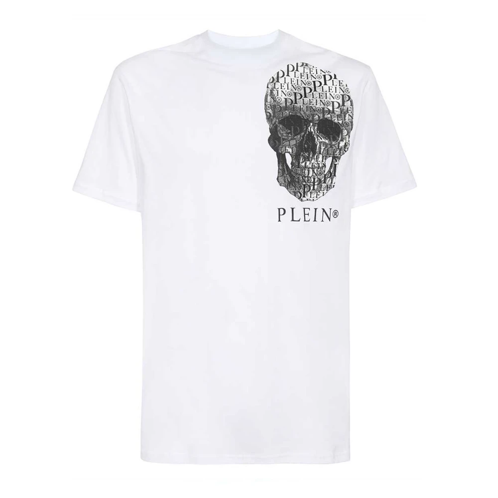 Philipp Plein Bomull T-Shirt White, Herr