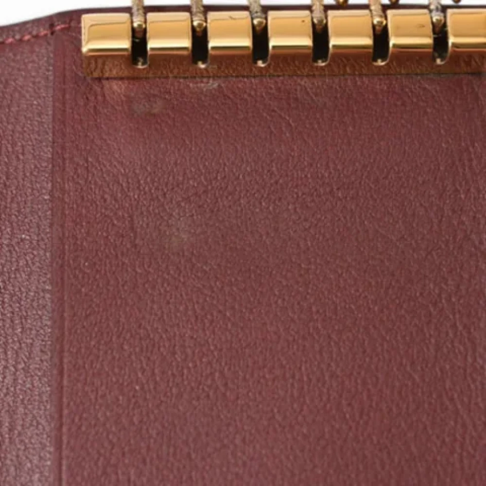 Cartier Vintage Pre-owned Leather key-holders Red Unisex