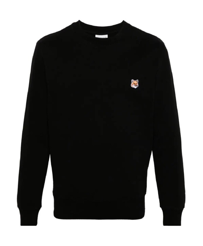 sweatshirt-noir-avec-patch-fox-head