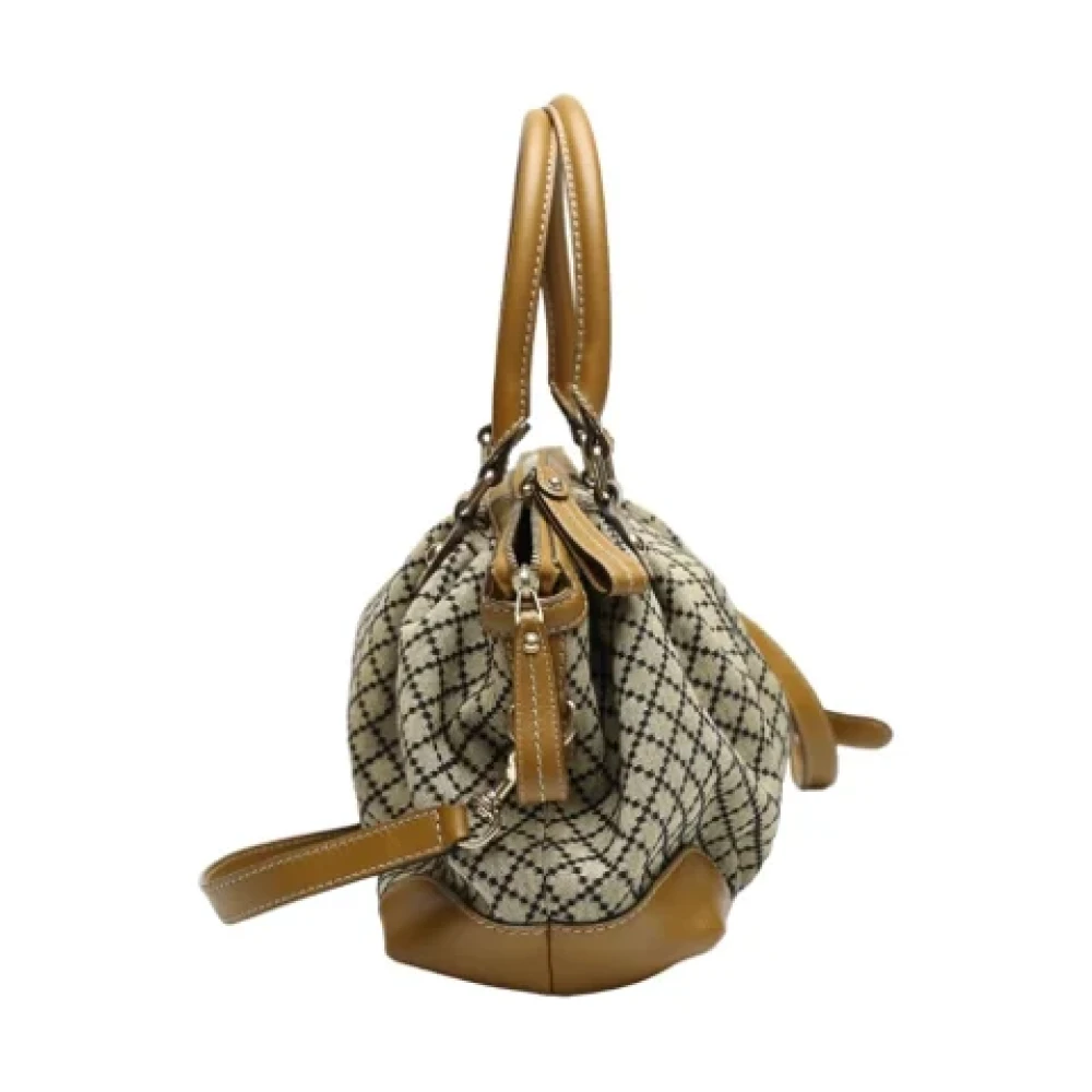 Gucci Vintage Pre-owned Canvas gucci-bags Beige Dames