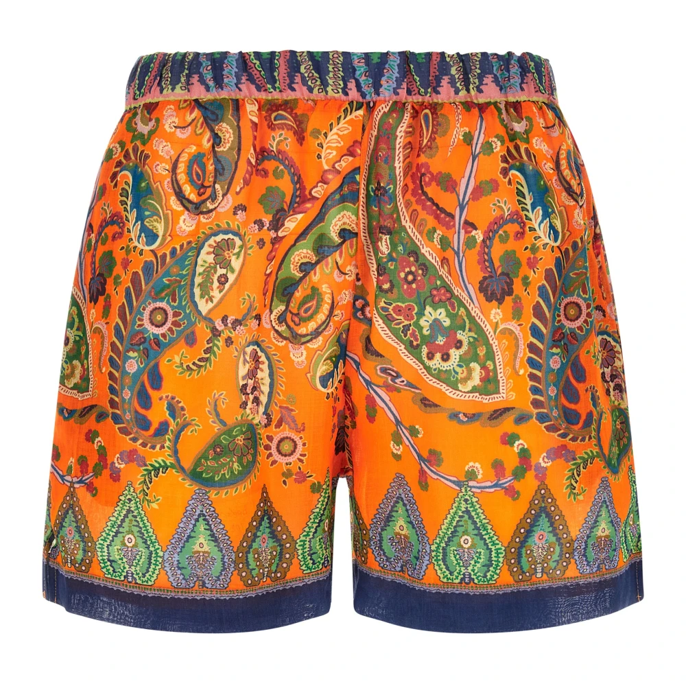 Etro Women's Multicolor Shorts Con Coulisse - Casual Shorts - L - Shorts