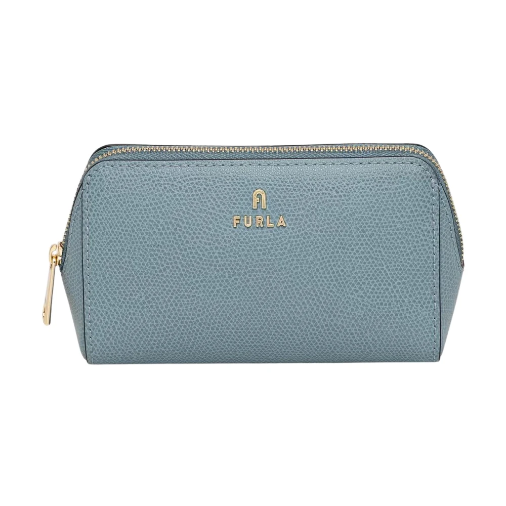 Furla Donna Blu Camelia Beauty Case Cloud E Pelle Stampata - Immagine 2