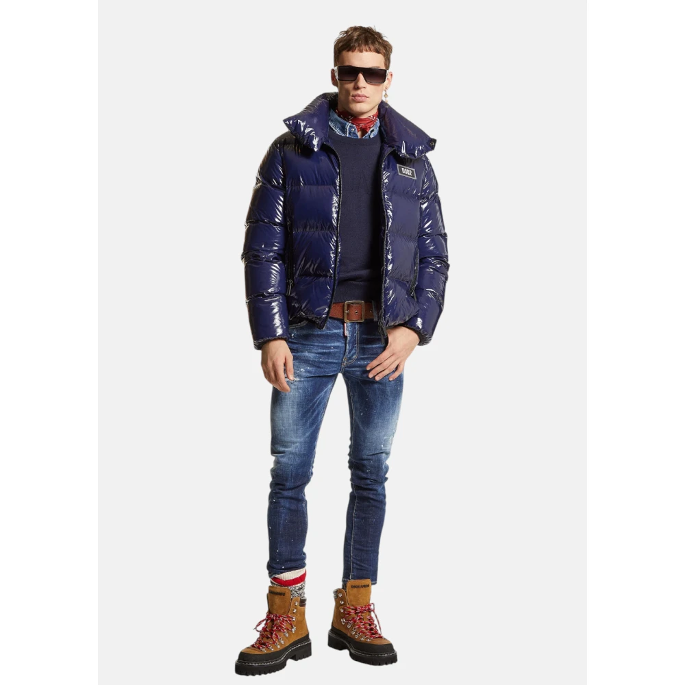 Dsquared2 Donkere Easy Wash Skater Jeans Blue Heren