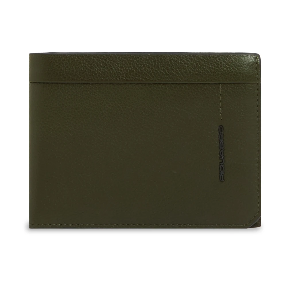 Piquadro Hombre Billetera Con Ventana De Identificación Abatible