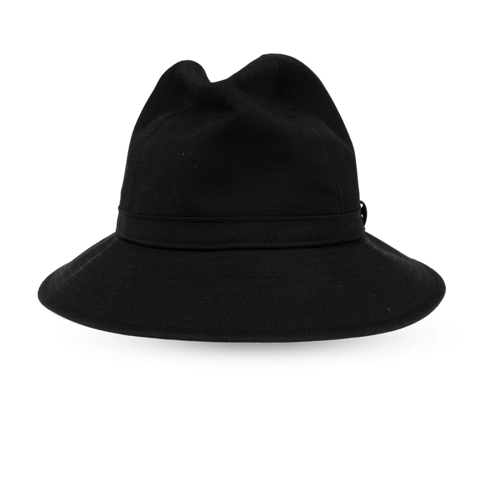 Y-3 Wollen fedora hoed Black Heren