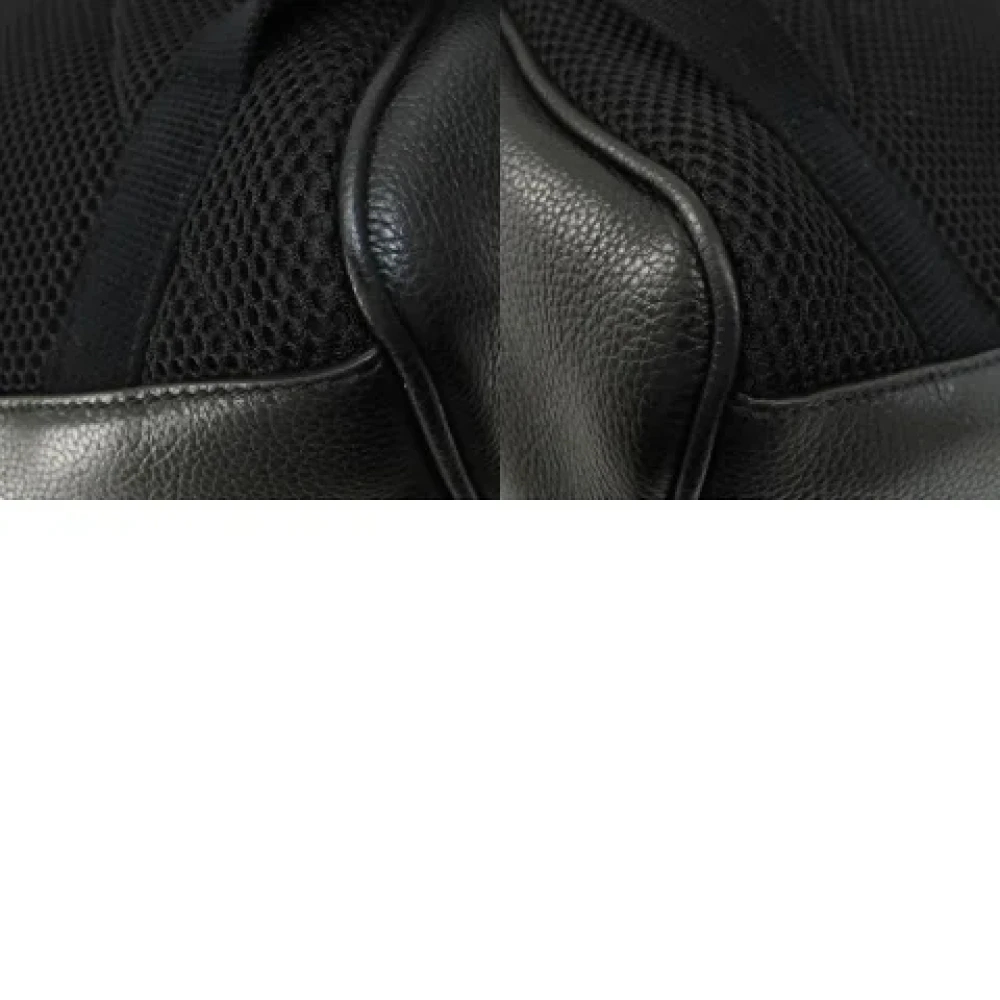 Gucci Vintage Pre-owned Leather backpacks Black Dames