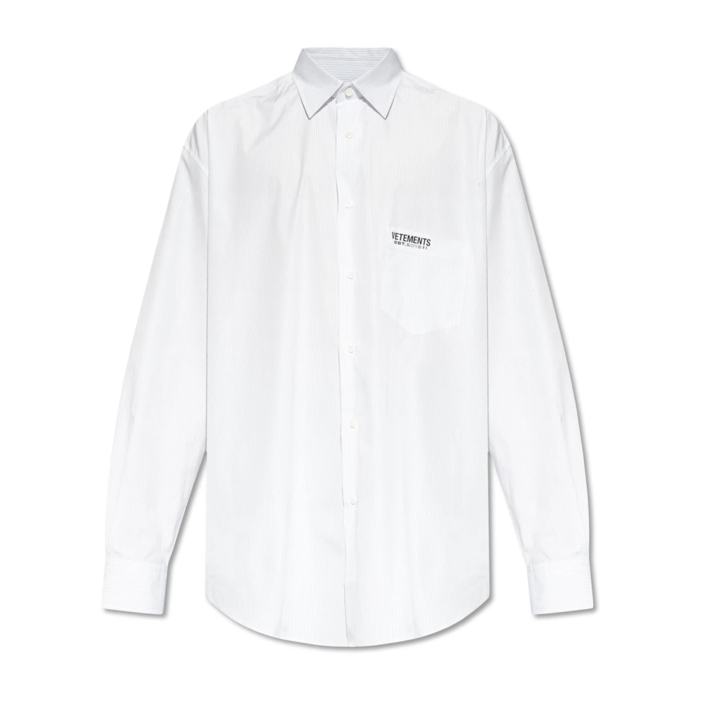 Vetements Oversized shirt White Heren