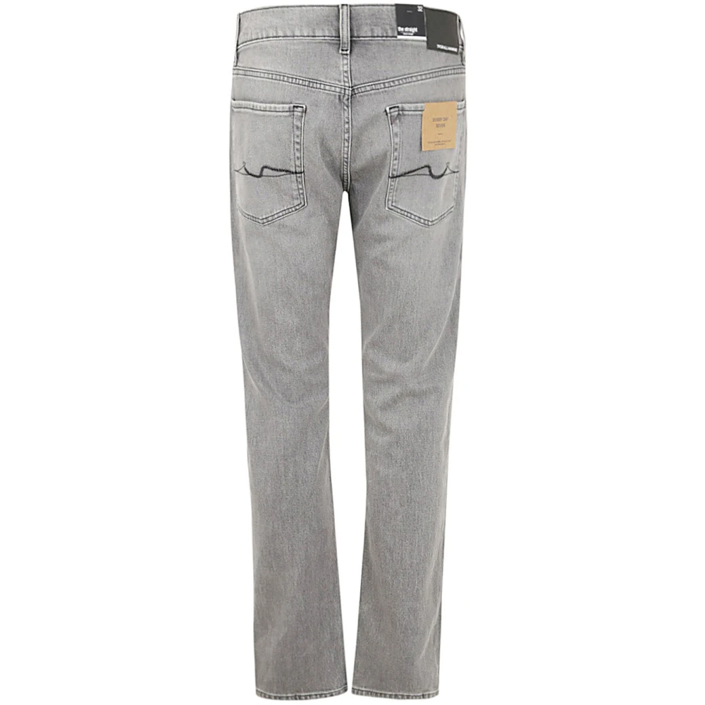 7 For All Mankind Grijze Straight Growth Jeans Gray Heren