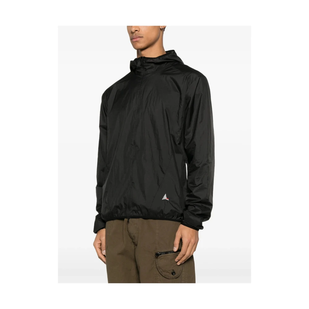 ROA Zwarte Hoodie met Rits Black Heren
