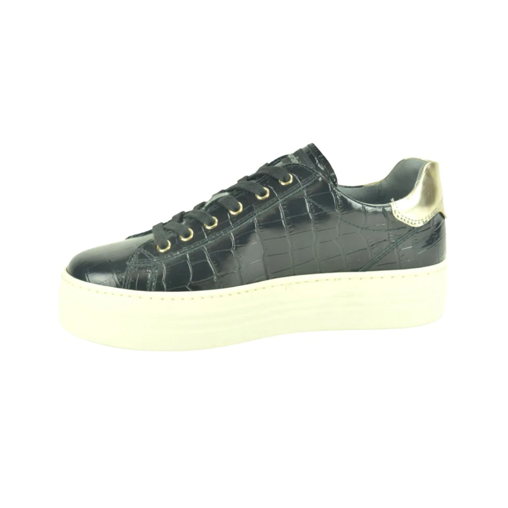 Nerogiardini Croco sneaker N.+tiret DZ Dames Schoenen Zwart