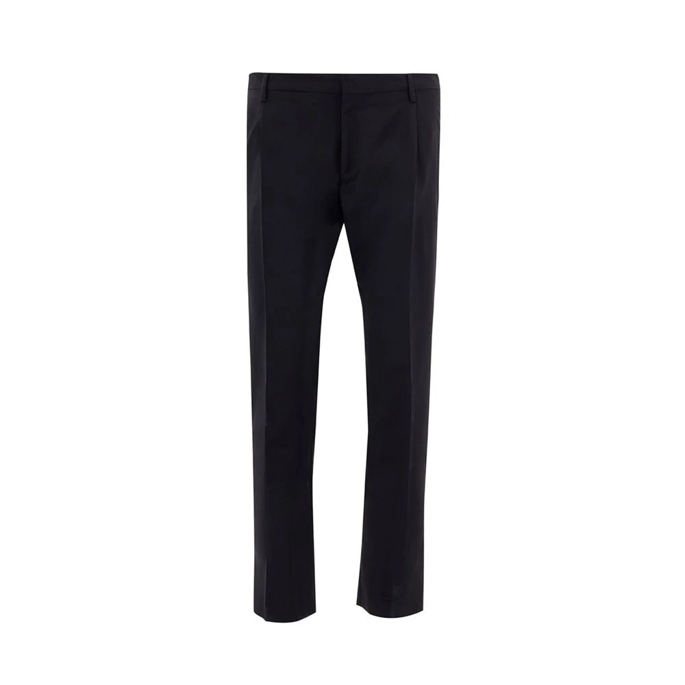 Valentino Zwarte Wollen Jeans Broek Black Heren