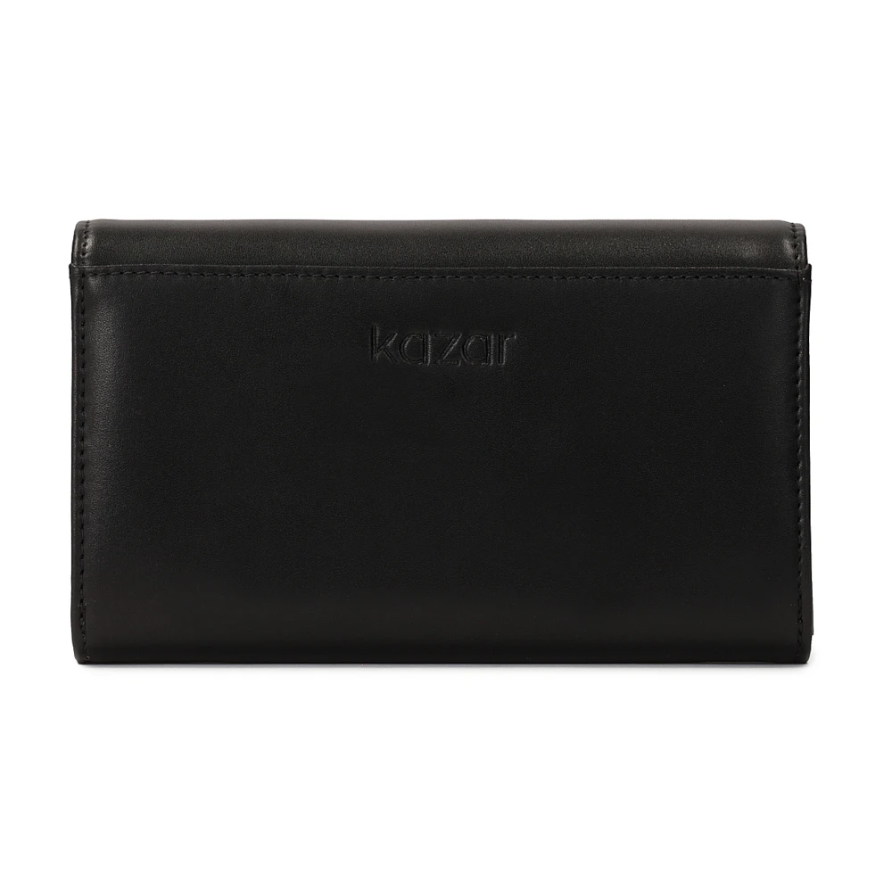 Kazar Middelgrote zwarte portemonnee met studs aan de voorkant Multicolor Dames