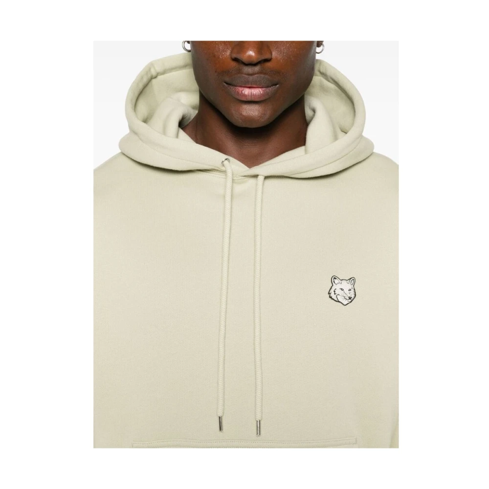 Maison Kitsuné Groene Vos Hoodie Sweatshirt Green Heren