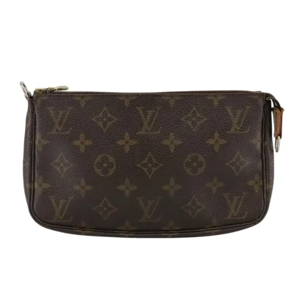 Louis Vuitton Vintage Pre-owned Canvas clutches Brown Dames