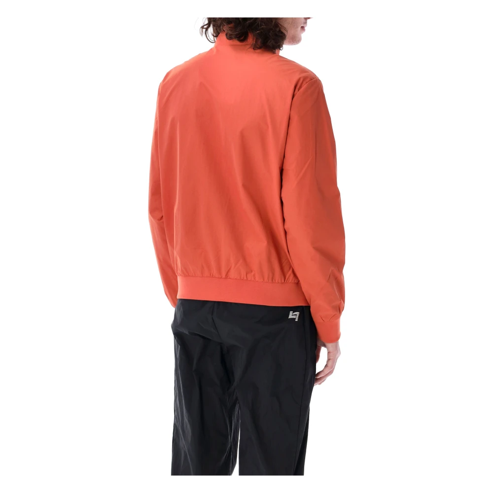 Emporio Armani EA7 Core Identity Nylon Zip-Up Sweatshirt Red Heren