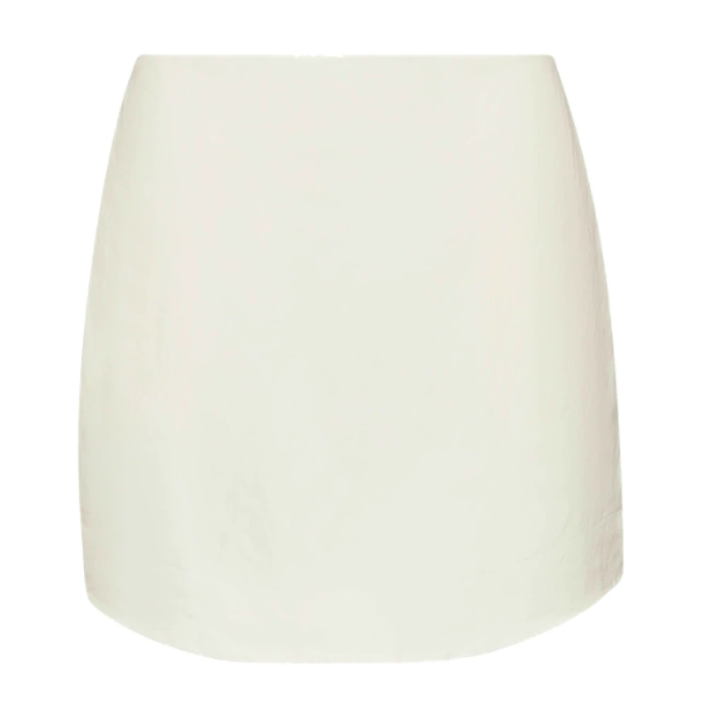 JW Anderson Off White Gekromde Zoom Mini Rok Beige Dames