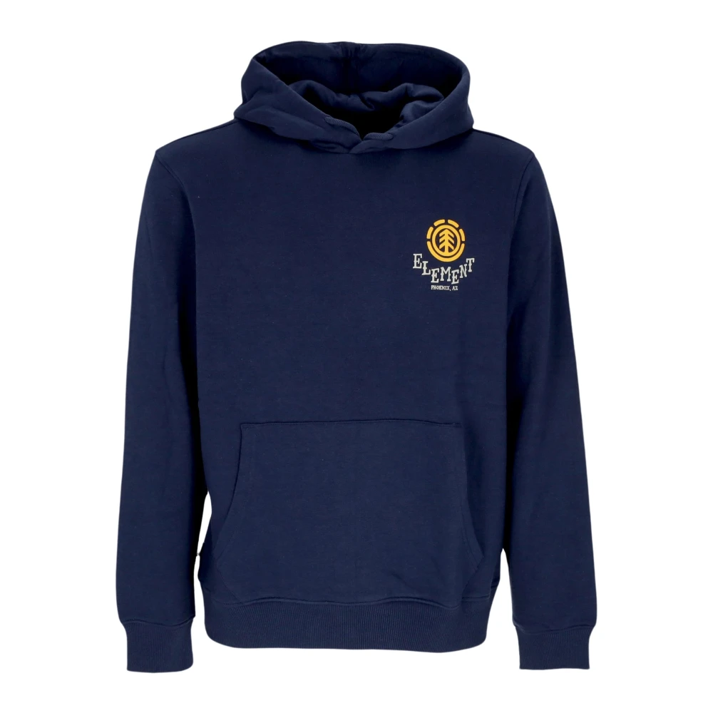 Element Herr Blå Sweatshirts & Hoodies Xl, Bomull, Marinblå Hoodie Med Känguruficka