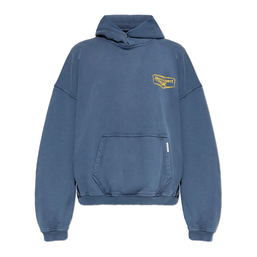 Represent Men's Blue Nothing Faster Hoodie