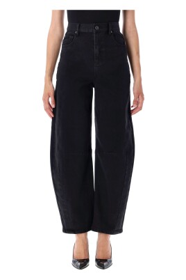 black-high-rise-barrel-leg-jeans