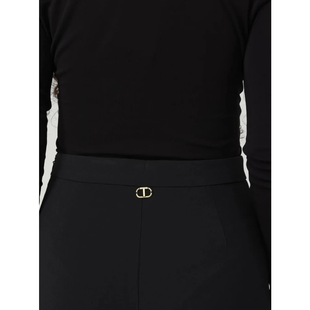 Twinset Zwarte Broek voor Vrouwen Black Dames