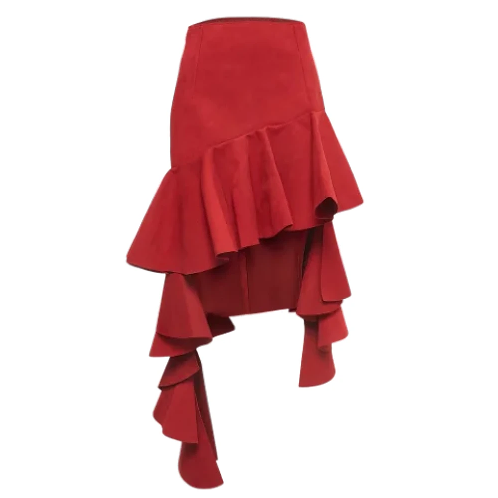 Jacquemus Pre-owned Suede bottoms Red Dames