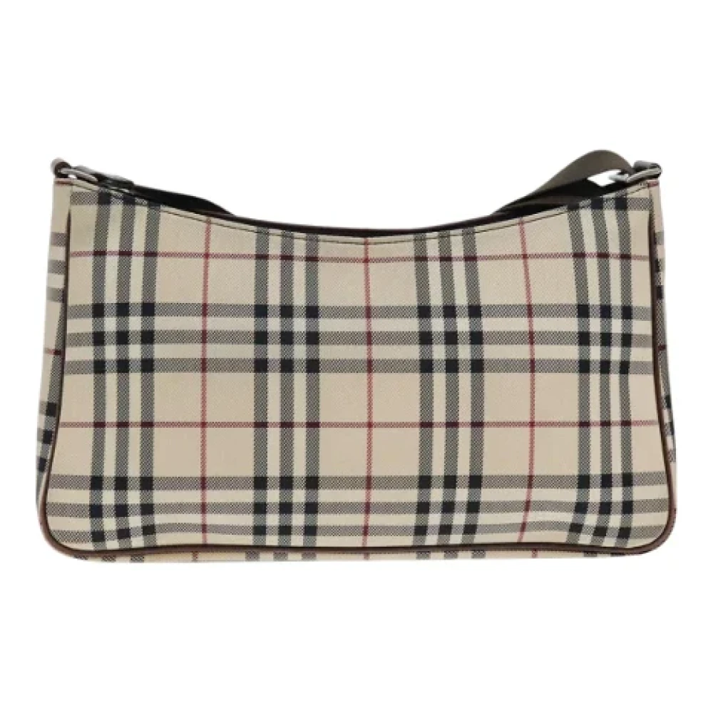 Burberry Vintage Pre-owned Leather shoulder-bags Beige Dames