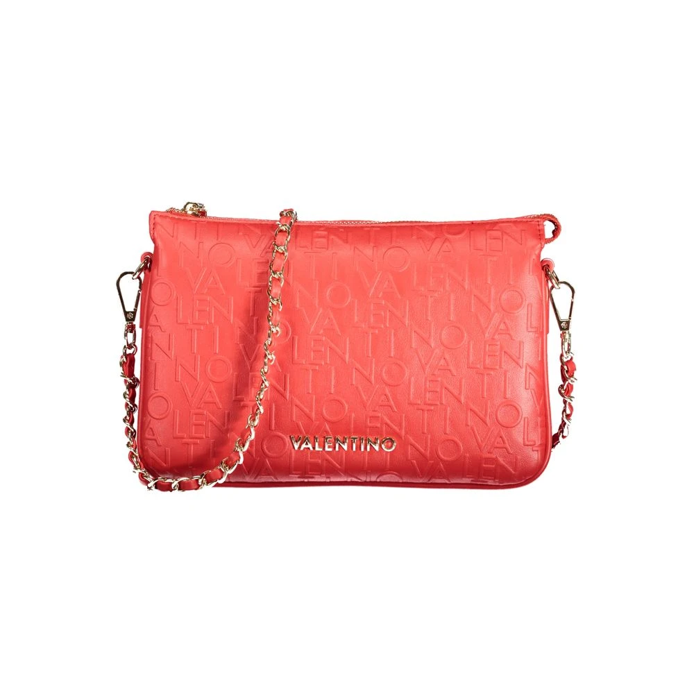 Valentino by Mario Valentino Röd polyeten handväska med axelrem Red, Dam