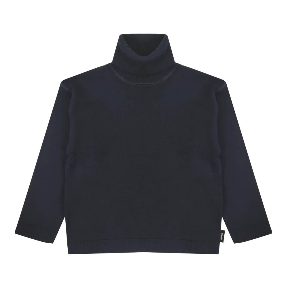 Aspesi Blue Turtleneck Jumper - Female - Kids Knitwear - 4 Y - Kids