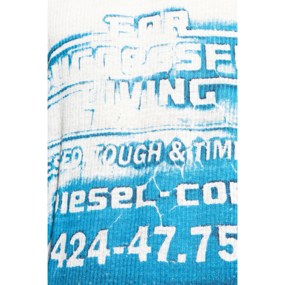 Diesel Geribbelde top K-Rod Blue Heren