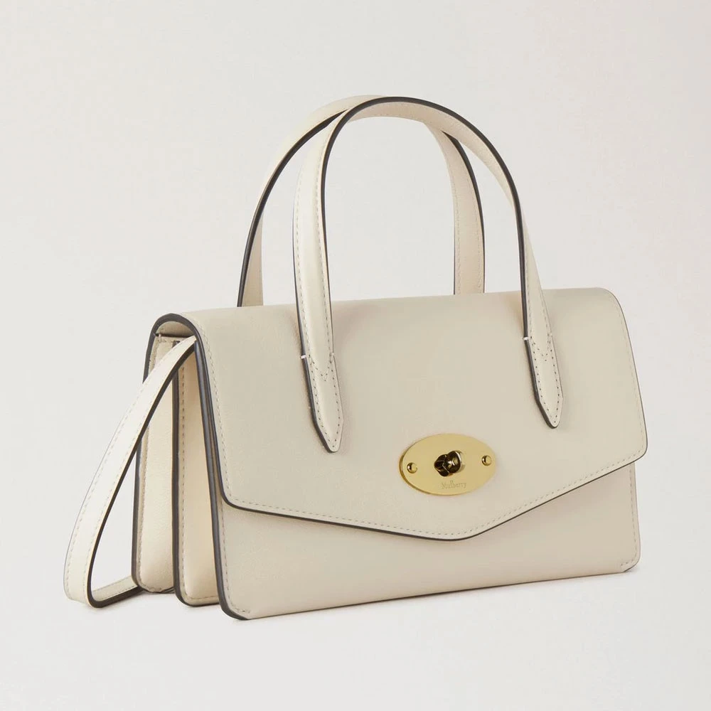 Mulberry Darley Top Handle Tas Beige Dames