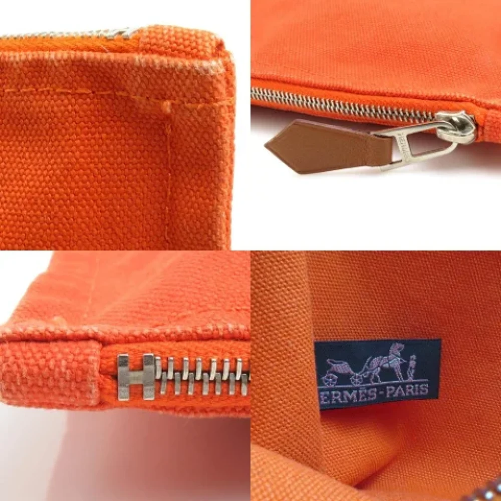 Hermès Vintage Pre-owned Fabric pouches Orange Dames