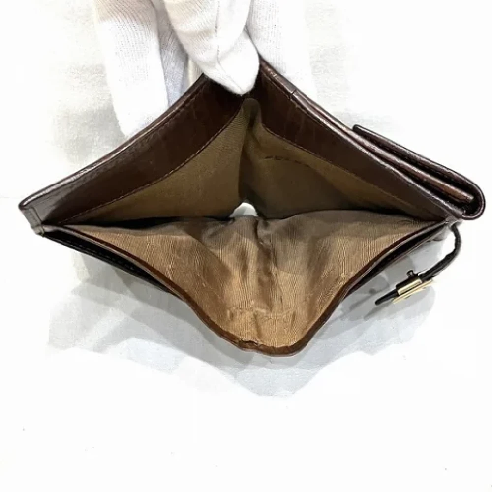 Fendi Vintage Pre-owned Fabric wallets Brown Unisex