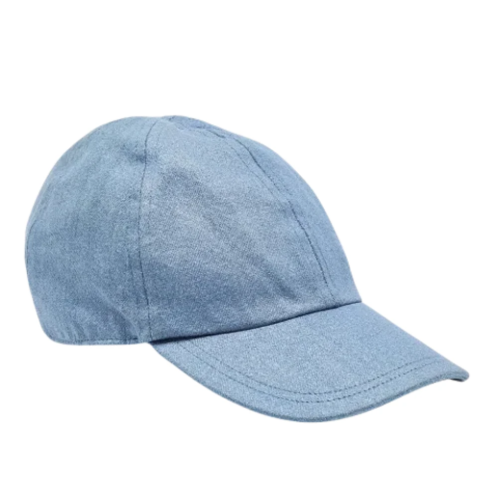 Chanel Vintage Pre-owned Cotton hats Blue Dames