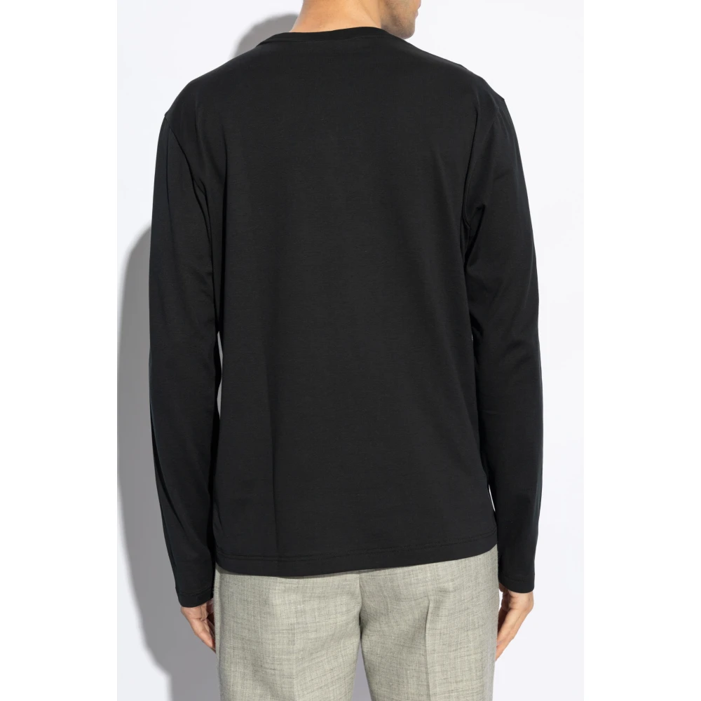Brioni Lange mouwen T-shirt Black Heren