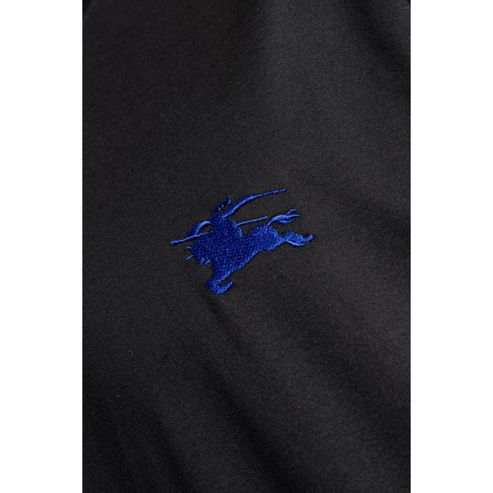 Burberry T-shirt met geborduurd logo Blue Heren
