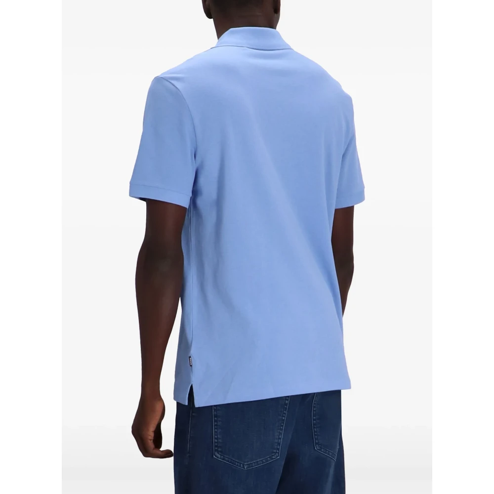 Hugo Boss Pima Katoen Polo Shirt Blue Heren