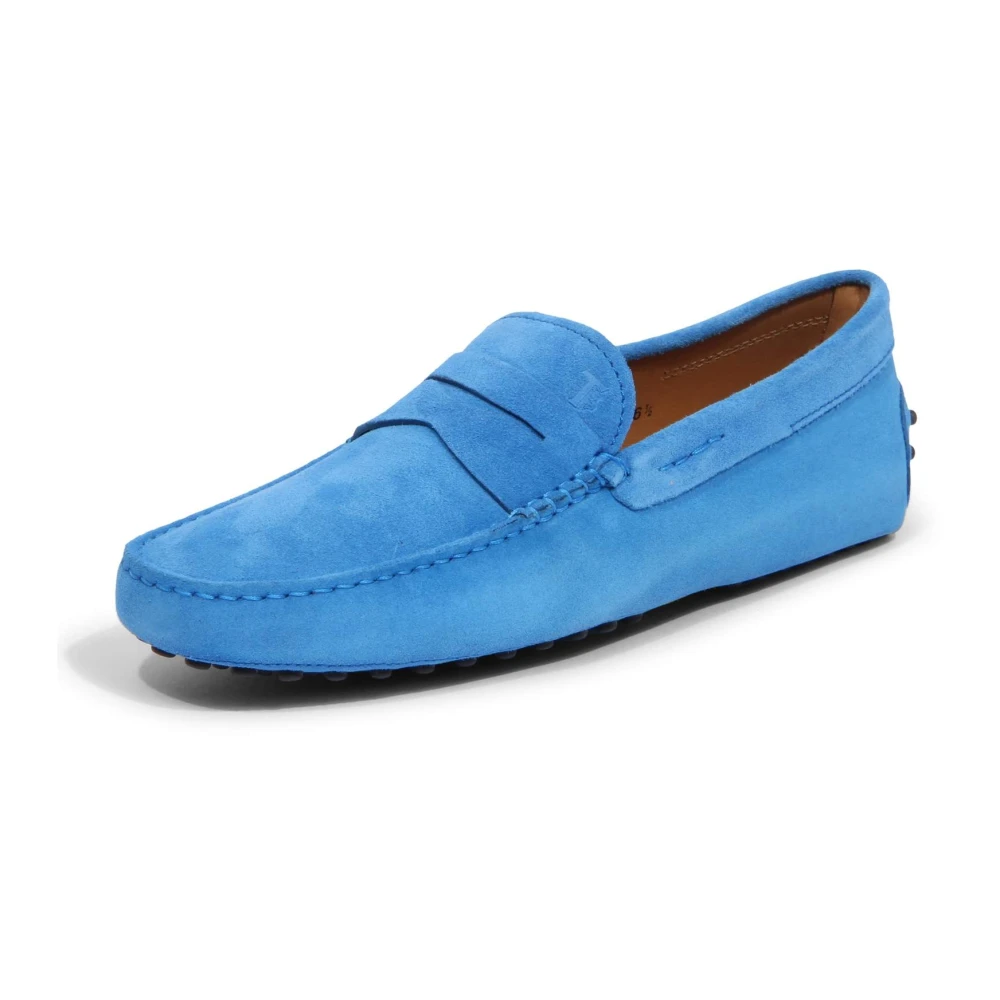 Tod's Men's Blue Mocassino Gommini