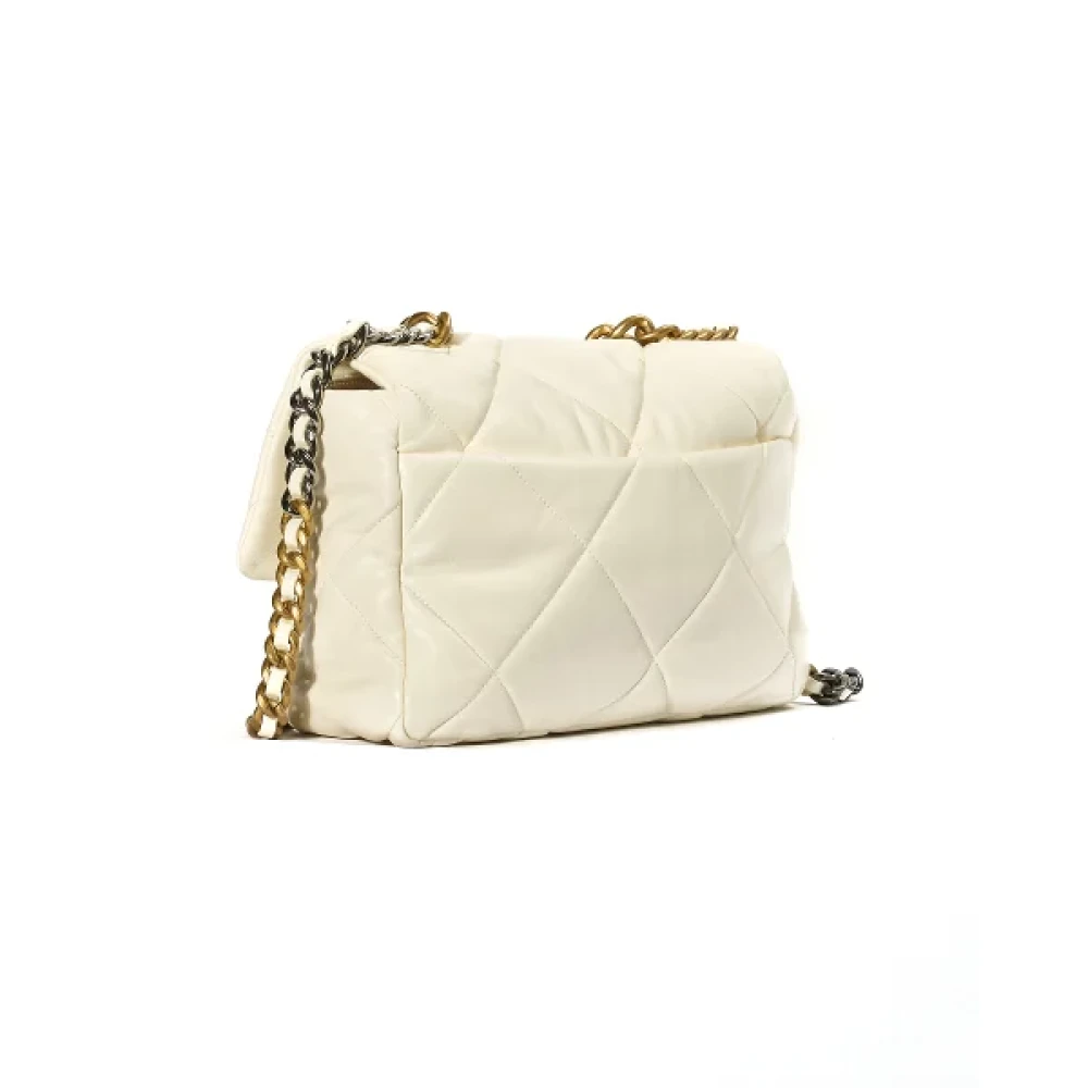 Chanel Vintage Pre-owned Leather chanel-bags White Dames